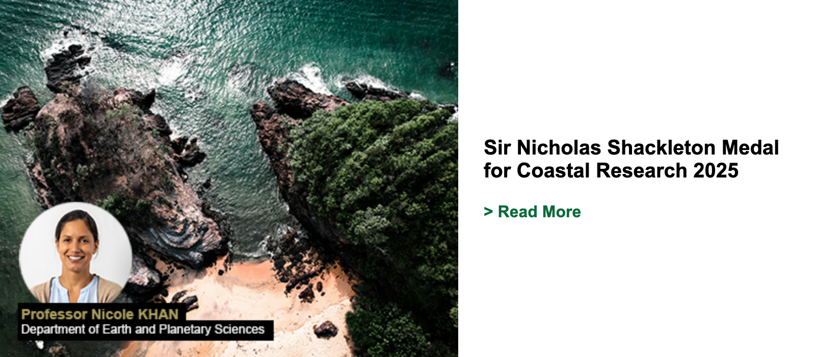 Sir Nicholas Shackleton Medal for Coastal Research 2025